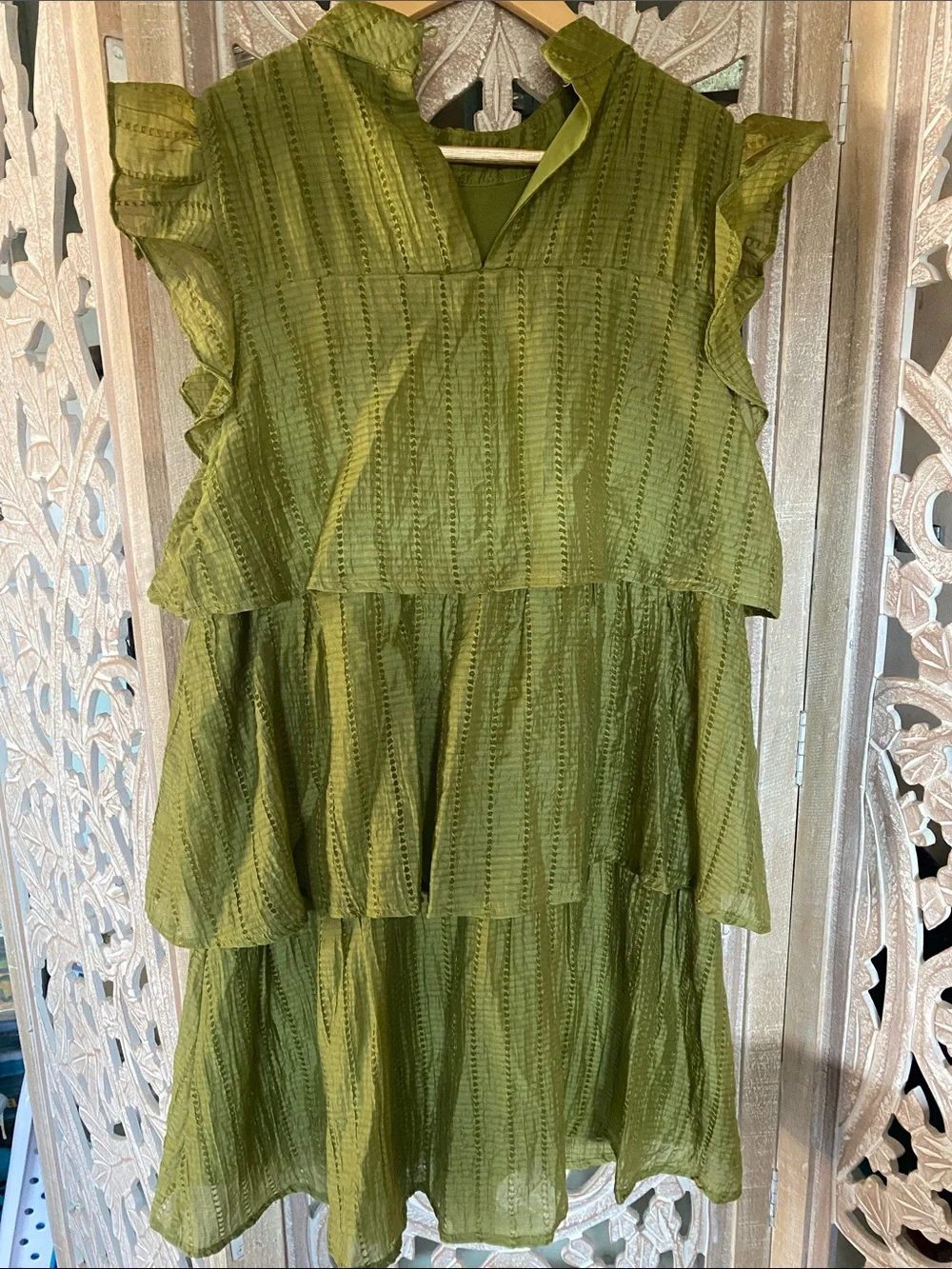Mila Mae Ruffle Texture Mini-dress - Picture 5 of 10